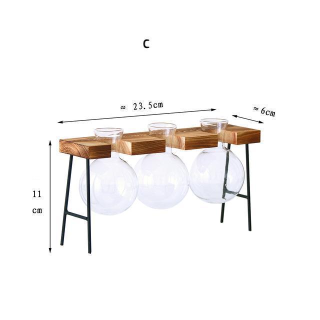 Vintage Glass Table Vase - Nordic Side -