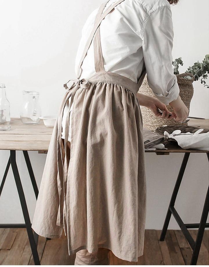 Washed Cotton Apron - Nordic Side -