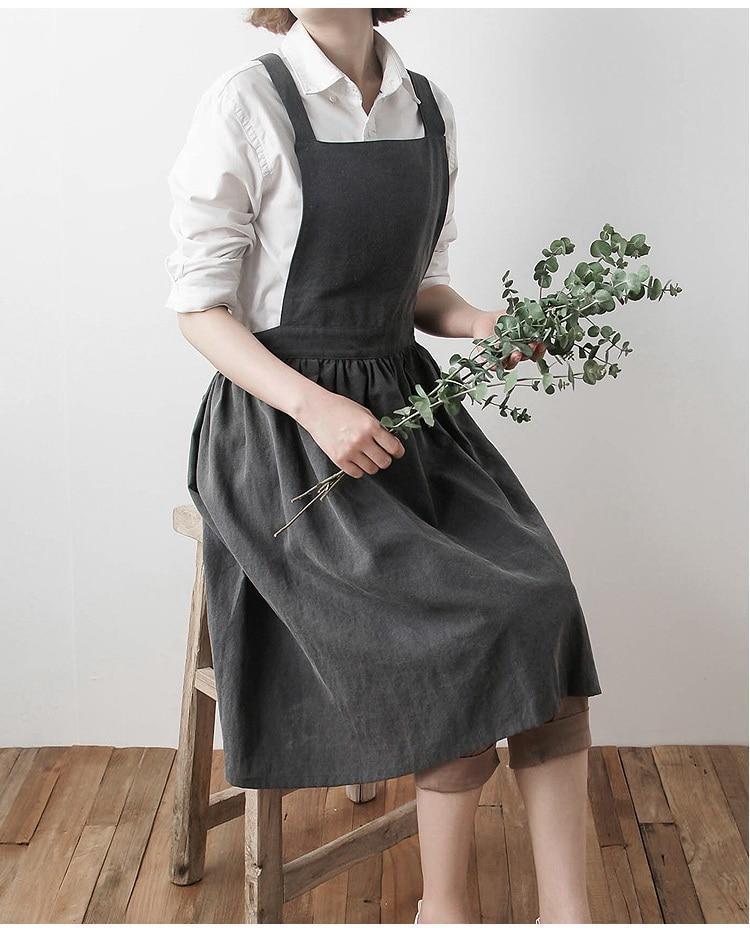 Washed Cotton Apron - Nordic Side -