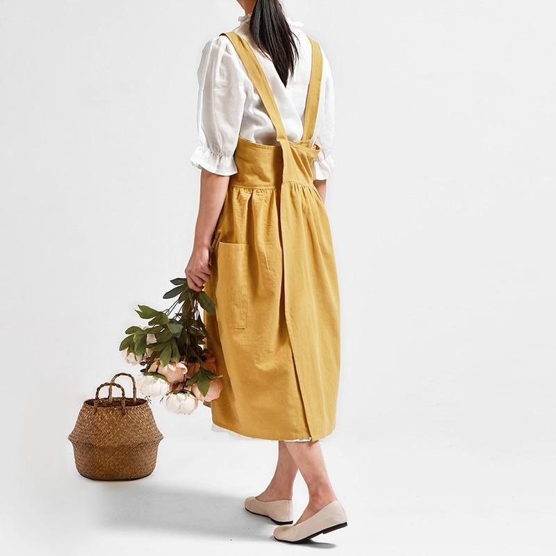 Washed Vintage Cotton Apron - Nordic Side -