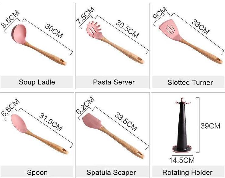 5 Set Silicone Cookware - Nordic Side -