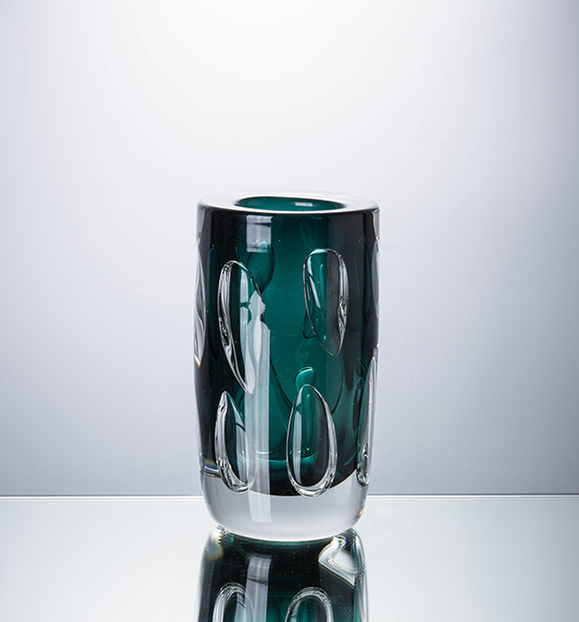 The Veda Collection Vase - Small, Green