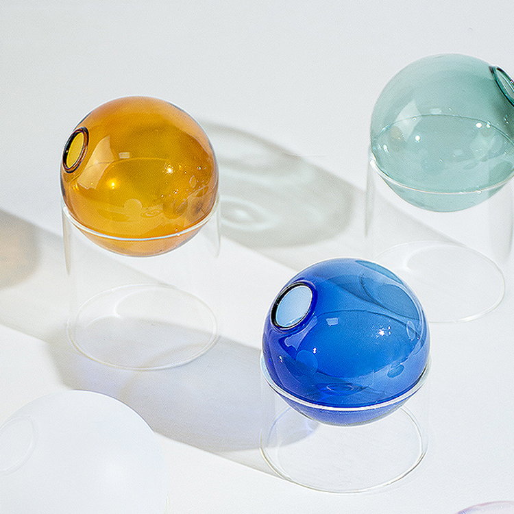 Mini Colorful Spherical Glass Vase