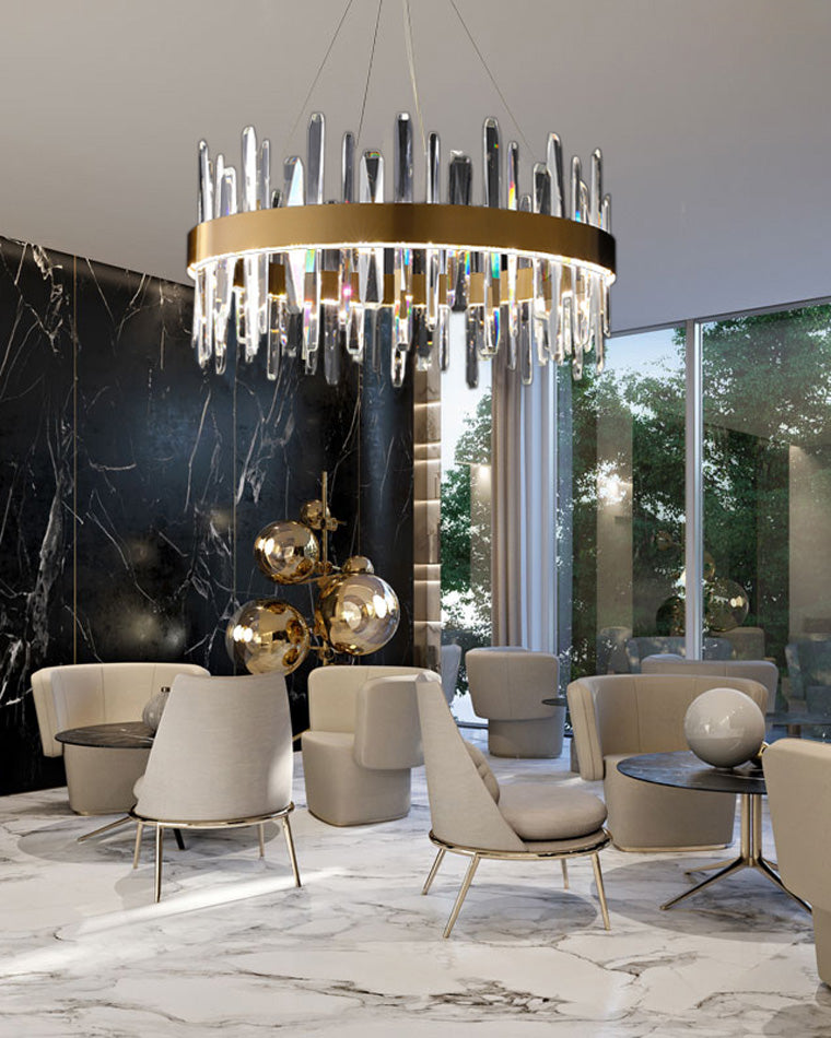 WOMO Round Crystal Chandelier-WM2485