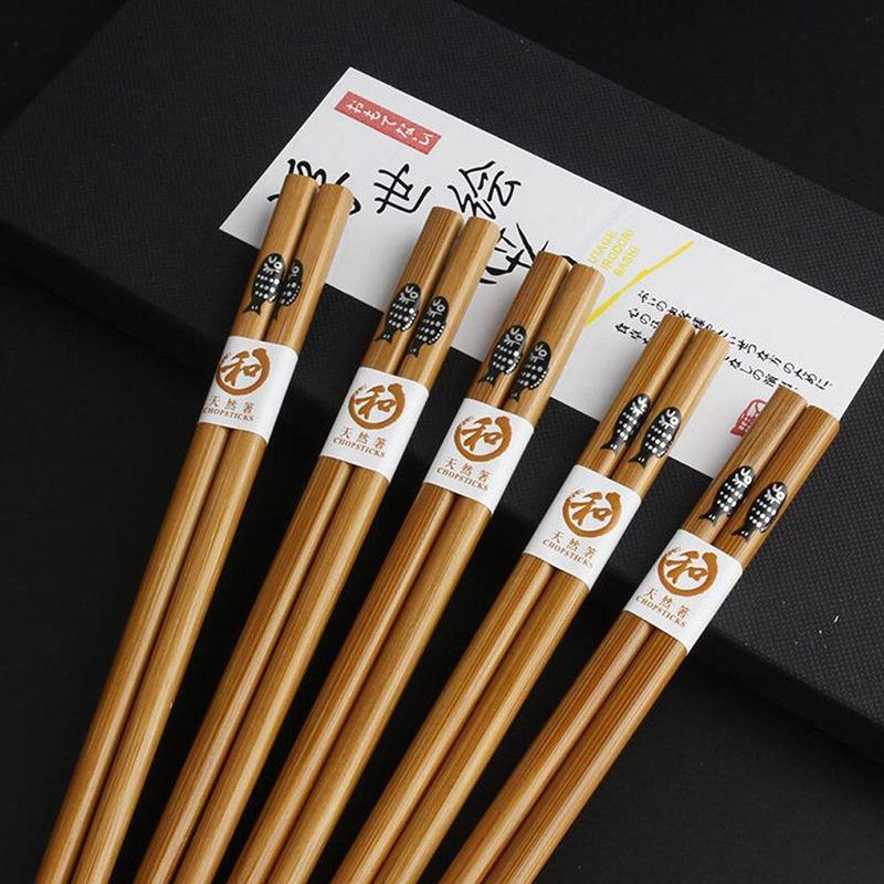 Klastiva‚Ñ¢ Bamboo Chopsticks (Set of 5 Pairs) - Nordic Side - 