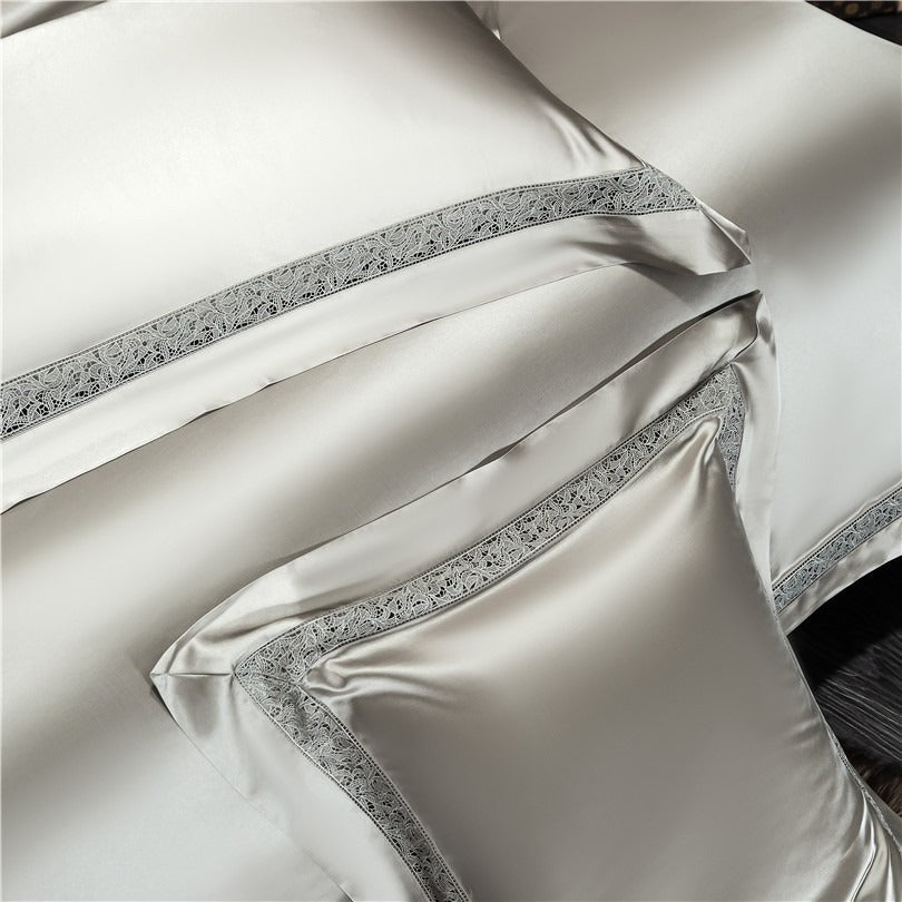 Willa Ash Modern Satin Bedding Set