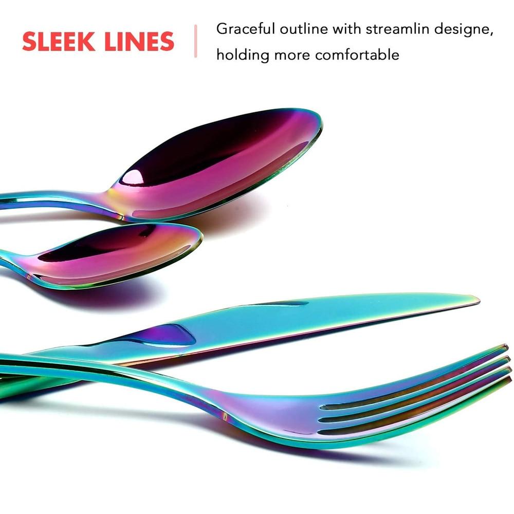 Rainbow Stainless Flatware Set