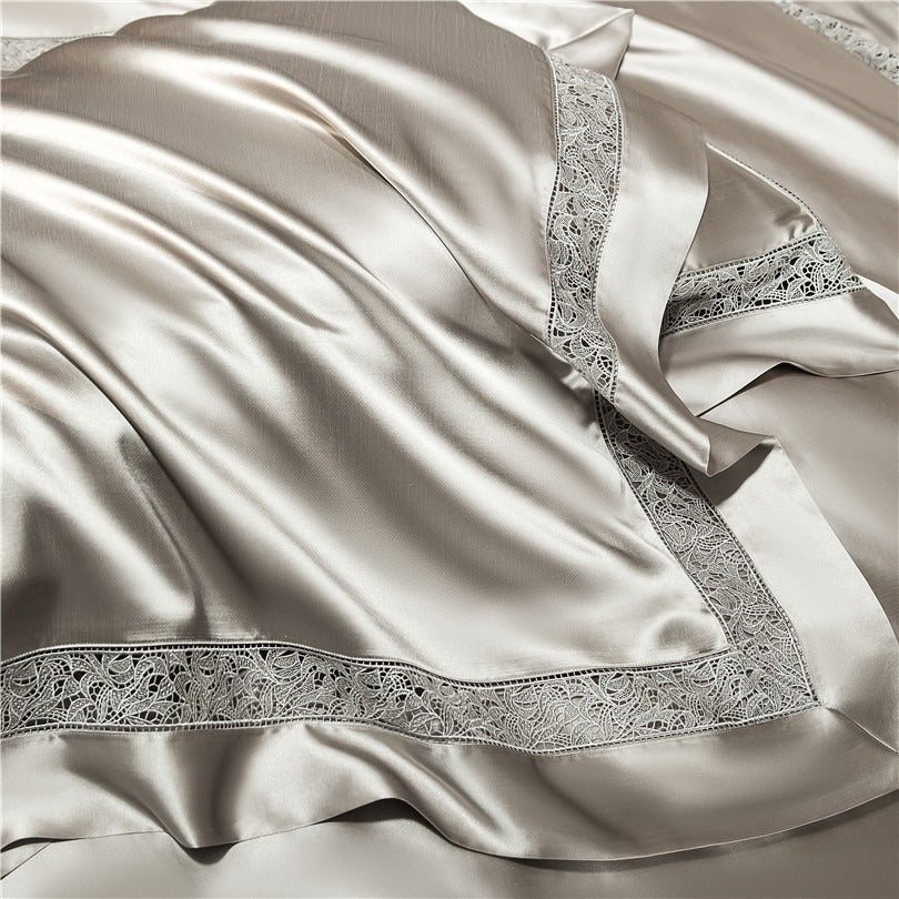 Willa Ash Modern Satin Bedding Set