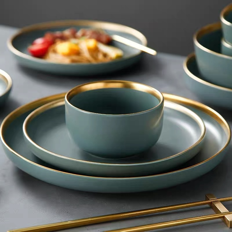 Celeste Grey Green Luxury Dinnerware Set