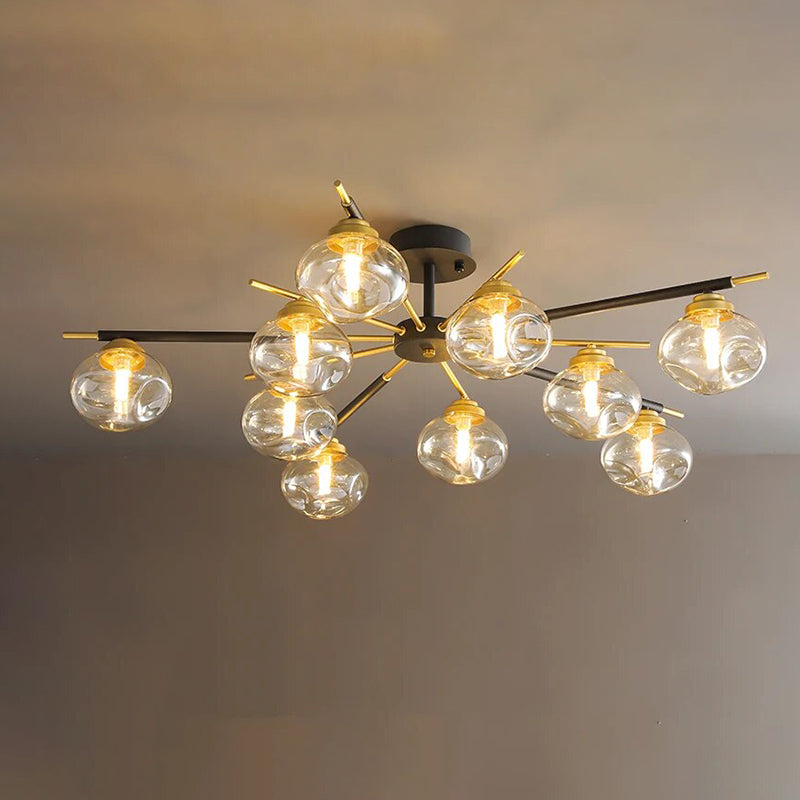 WOMO Blown Glass Flush Mount Chandelier-WM2261