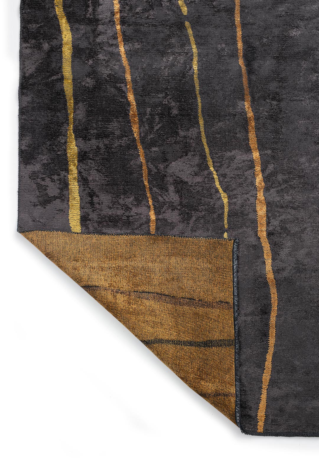 Tribeca Charcoal - Yellow Rug