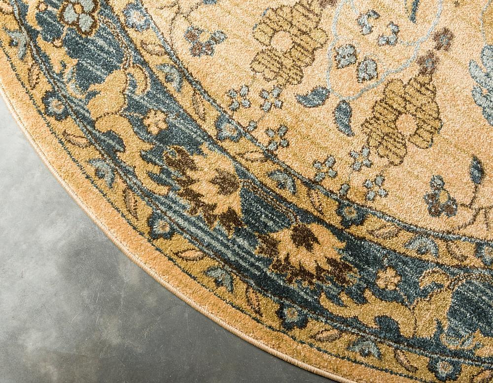 Lathan - Blue Border Gold Rug - Nordic Side - feed-cl0-over-80-dollars, unique-loom, us-only, us-ship