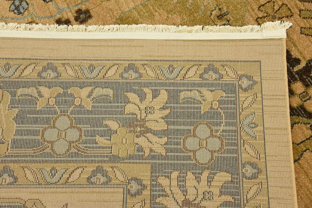 Lathan - Blue Border Gold Rug - Nordic Side - feed-cl0-over-80-dollars, unique-loom, us-only, us-ship