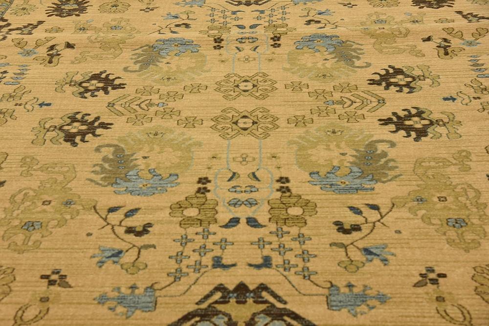 Lathan - Blue Border Gold Rug - Nordic Side - feed-cl0-over-80-dollars, unique-loom, us-only, us-ship