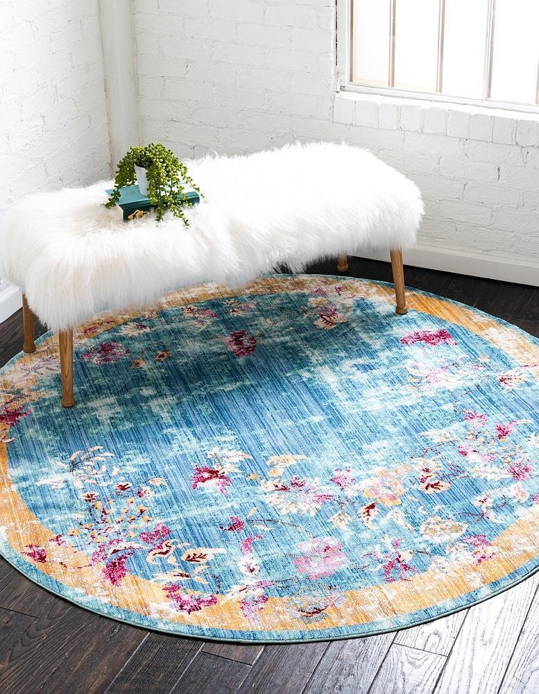 Johan - Vintage Floral Rug - Nordic Side - feed-cl0-over-80-dollars, unique-loom, us-only, us-ship