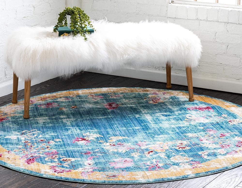 Johan - Vintage Floral Rug - Nordic Side - feed-cl0-over-80-dollars, unique-loom, us-only, us-ship
