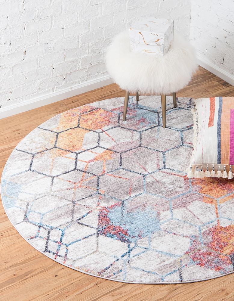 Reuben - Hexagon Pattern Color Blend Rug - Nordic Side - feed-cl0-over-80-dollars, unique-loom, us-only, us-ship