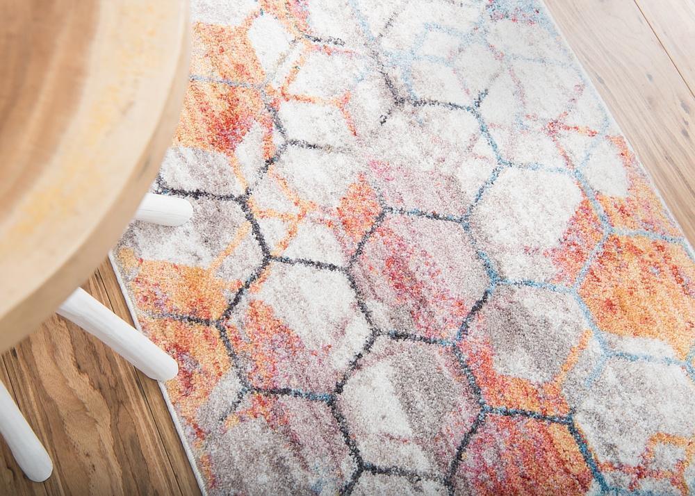 Reuben - Hexagon Pattern Color Blend Rug - Nordic Side - feed-cl0-over-80-dollars, unique-loom, us-only, us-ship