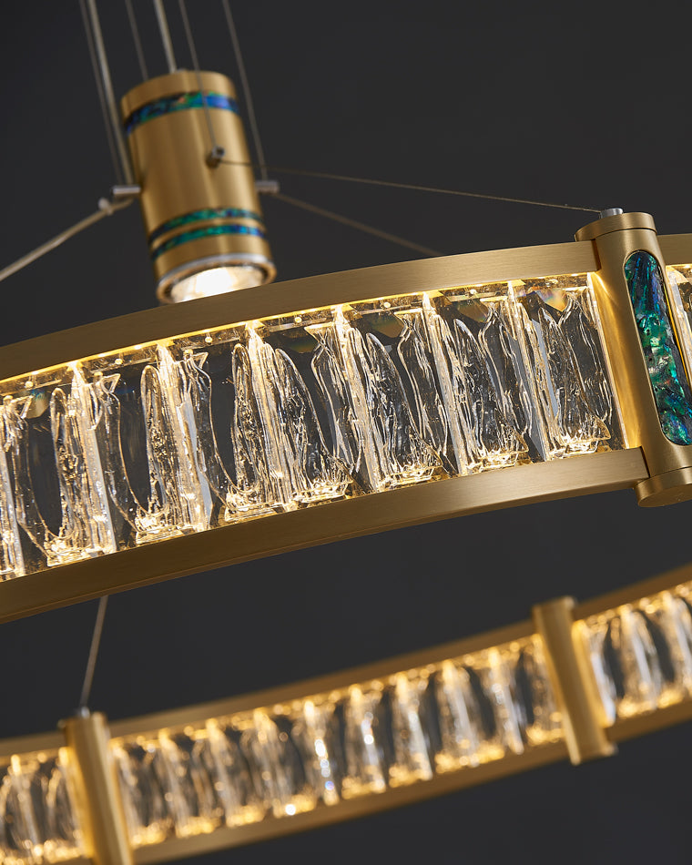 WOMO Round Glass Chandelier-WM2337