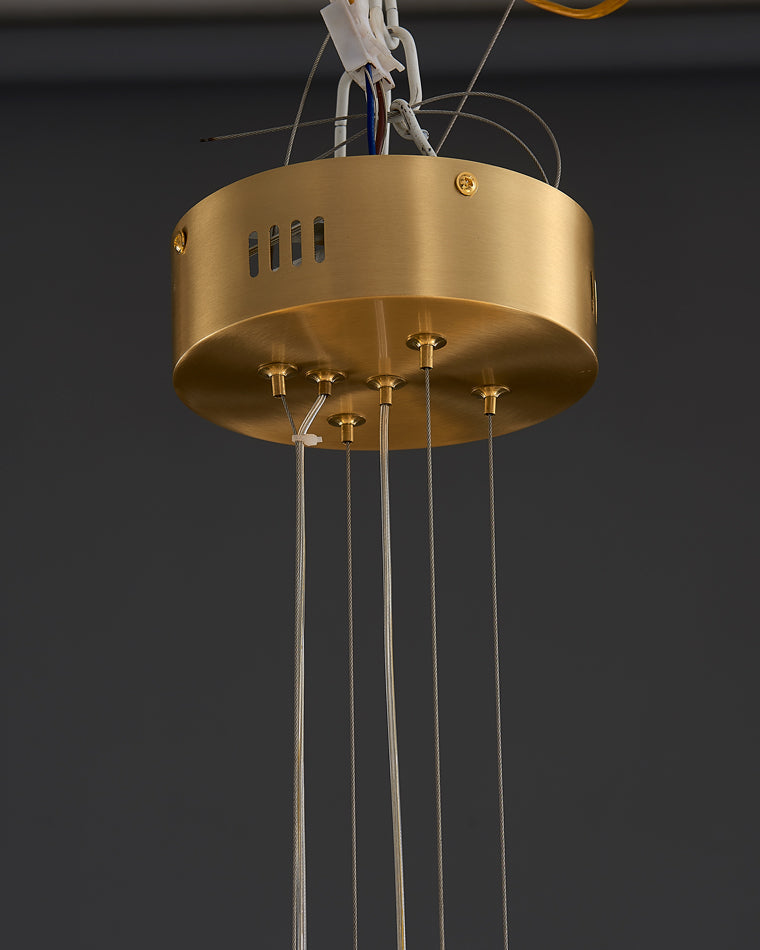 WOMO Round Glass Chandelier-WM2337