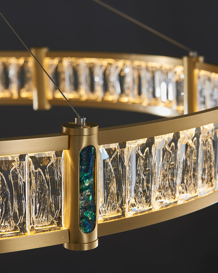 WOMO Round Glass Chandelier-WM2337