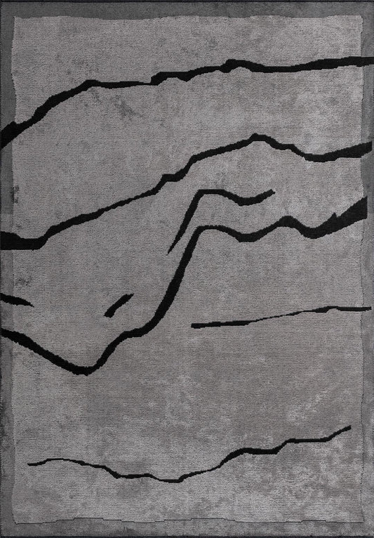 Chelsea Black - Light Cream Rug