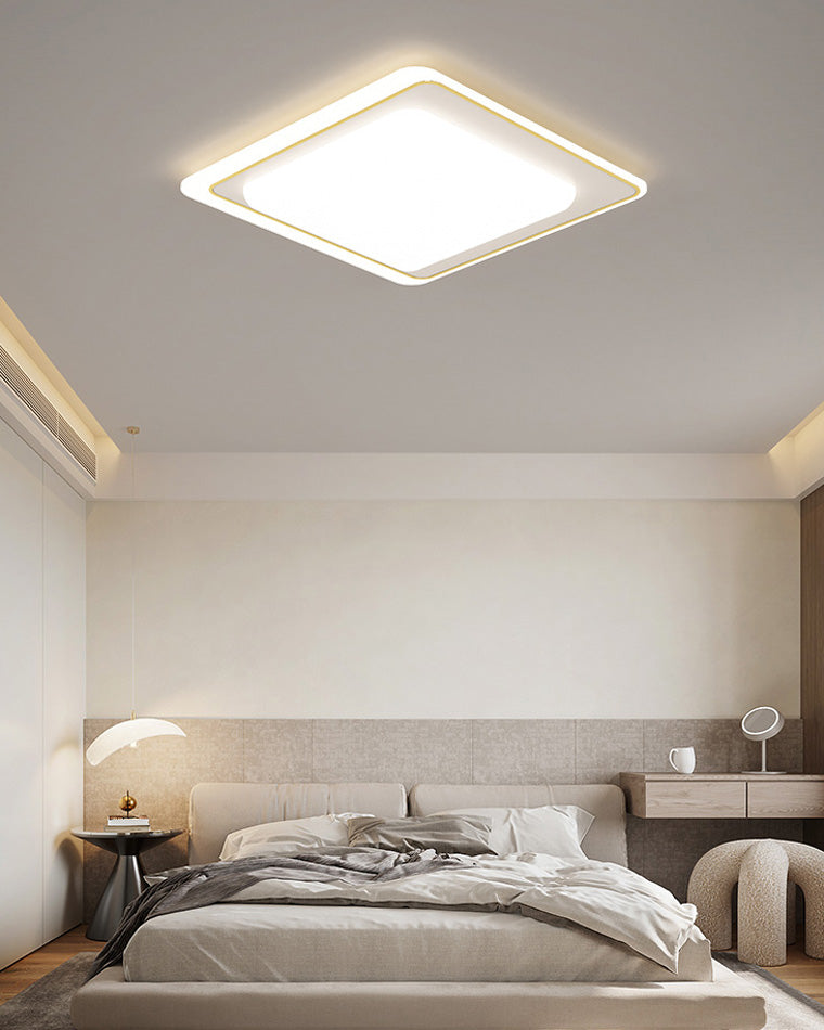 WOMO Geometric Flat Flush Mount Ceiling Light-WM1054