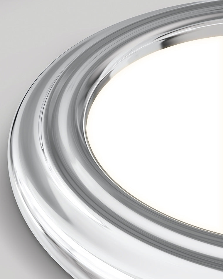 WOMO Dimmable Round Flat Chrome Ceiling Light-WM1064