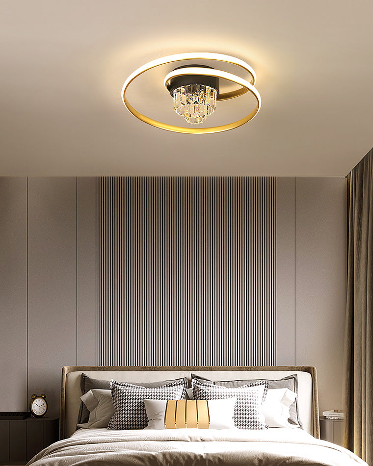 WOMO Swirl Led Crystal Ceiling Light-WM1068