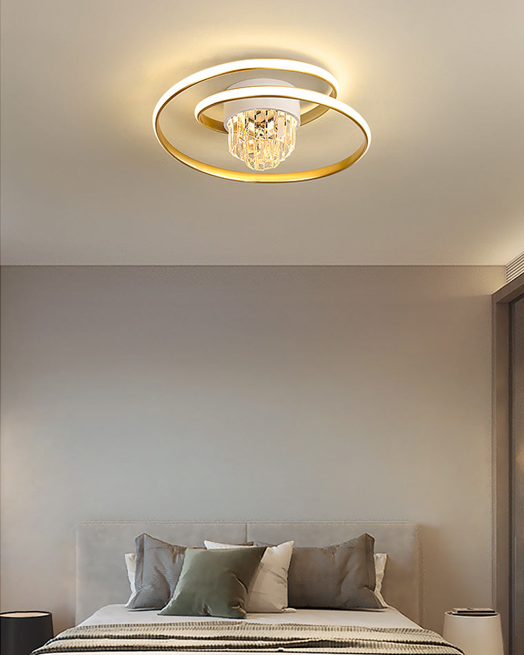 WOMO Swirl Led Crystal Ceiling Light-WM1068