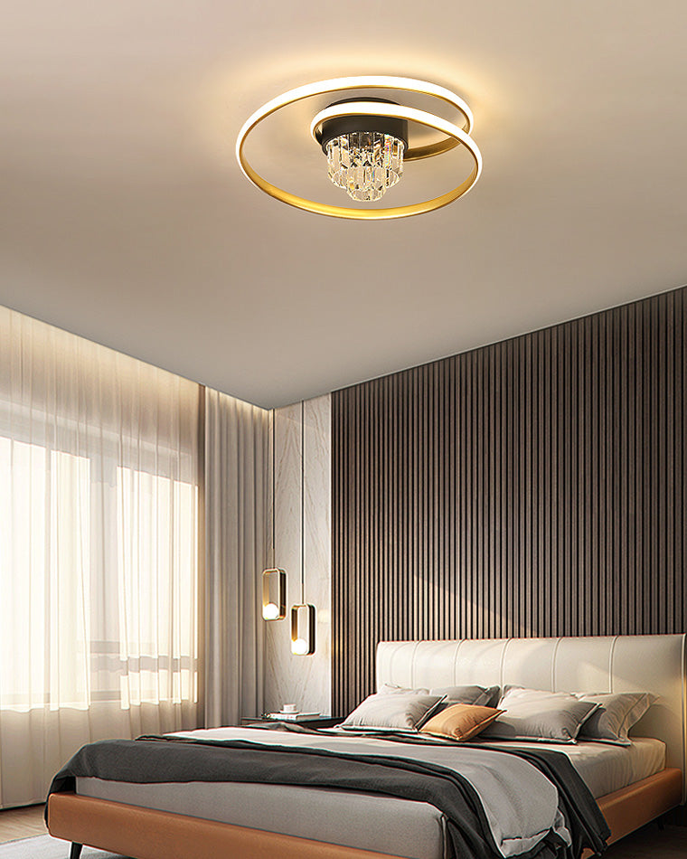 WOMO Swirl Led Crystal Ceiling Light-WM1068