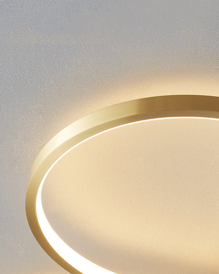 WOMO Clover Flower Brass Flush Mount Ceiling Light-WM1070