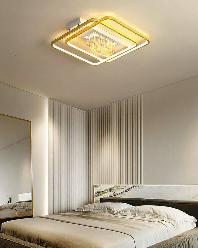 WOMO Crystal Square/Circular LED Ceiling Light-WM1071