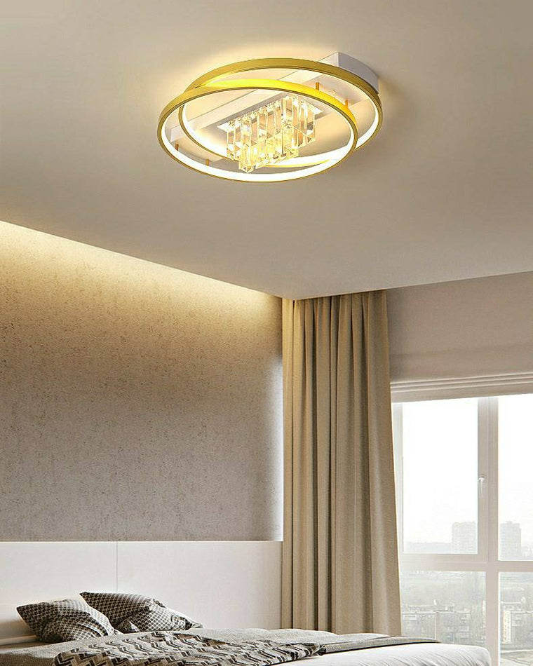 WOMO Crystal Square/Circular LED Ceiling Light-WM1071