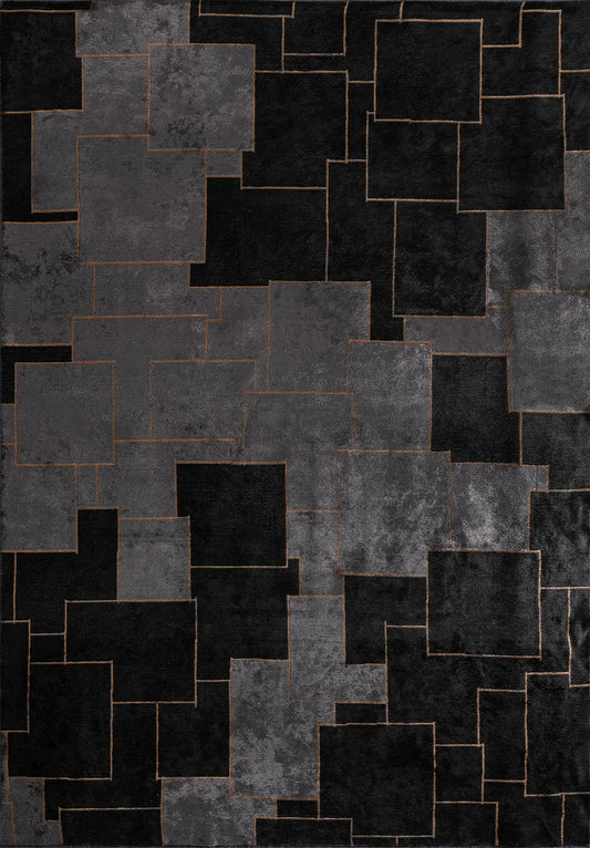 Lisbon Black - Charcoal Rug