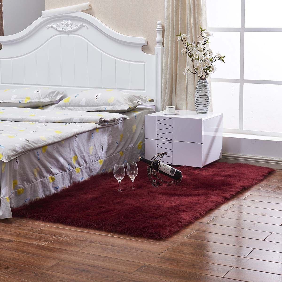 Faux Sheepskin Rug - Nordic Side - 12-07, area-rug, feed-cl0-over-80-dollars, hallway-runner, large-rug, modern, modern-rug, shaggy-rug