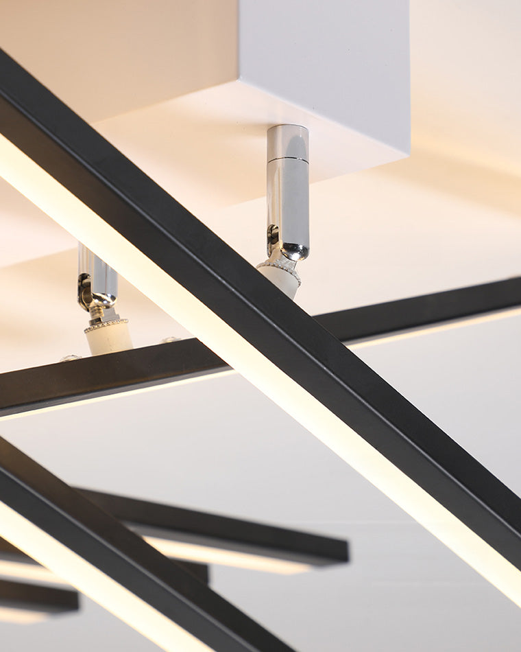 WOMO Dimmable Custom Square Bar Ceiling Light with Remote-WM1106