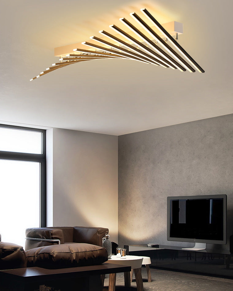 WOMO Dimmable Custom Square Bar Ceiling Light with Remote-WM1106