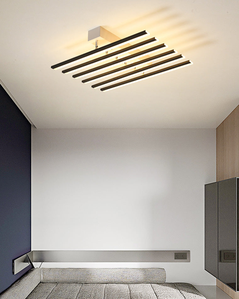 WOMO Dimmable Custom Square Bar Ceiling Light with Remote-WM1106