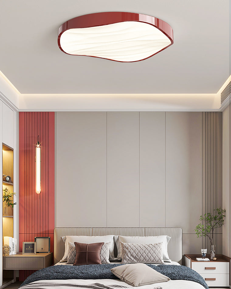 WOMO Scandi Colorful Wavy Round Ceiling Light-WM1108