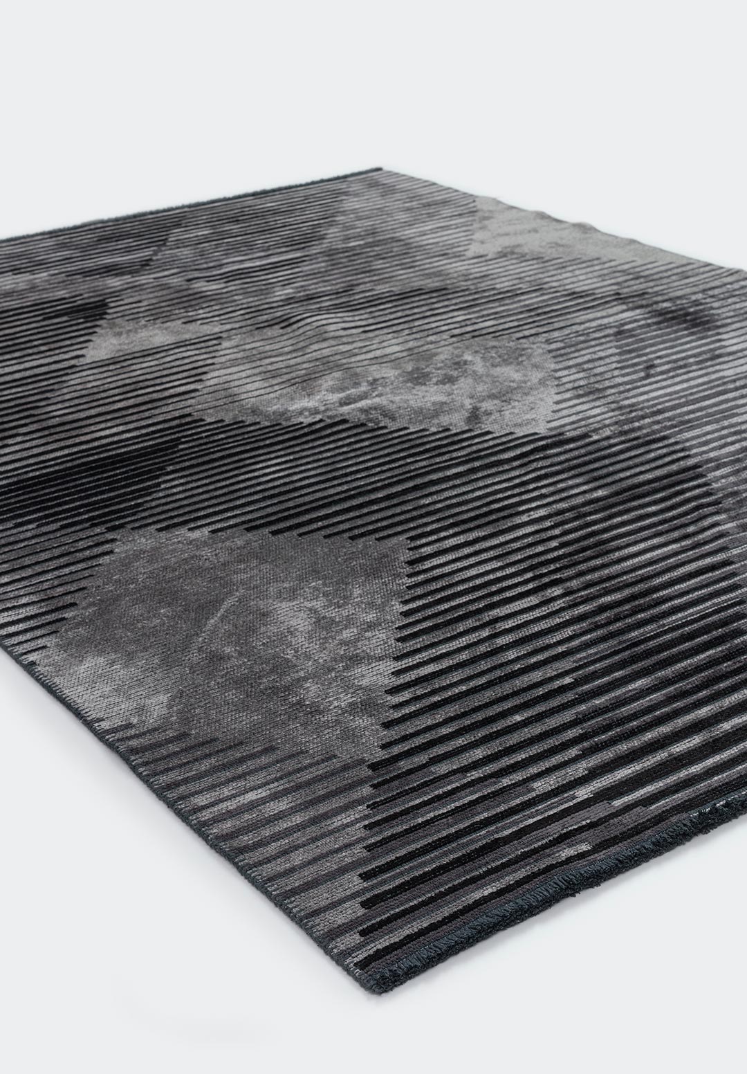Barcelona Charcoal - Black Rug