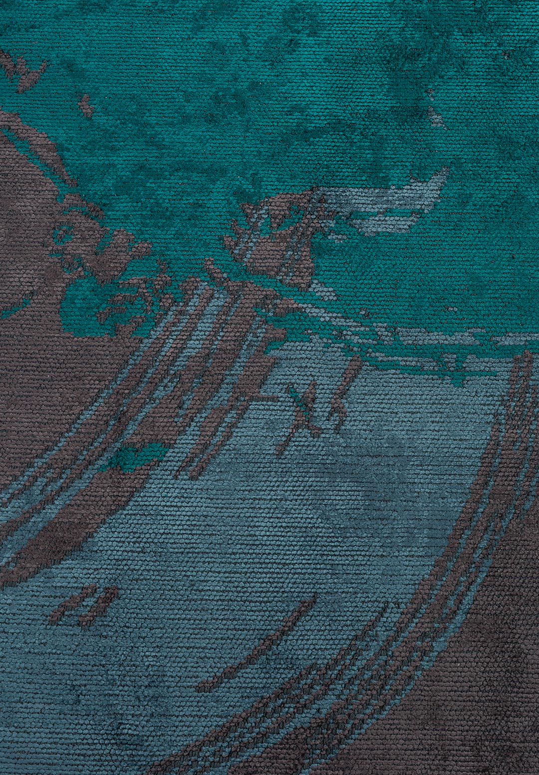 Madrid Dark Turquoise - Charcoal Rug