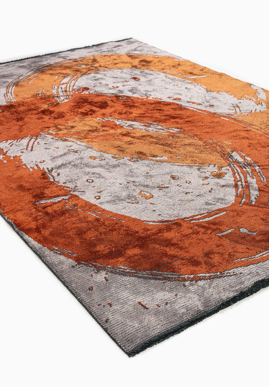 Madrid Rust - Light Grey Rug