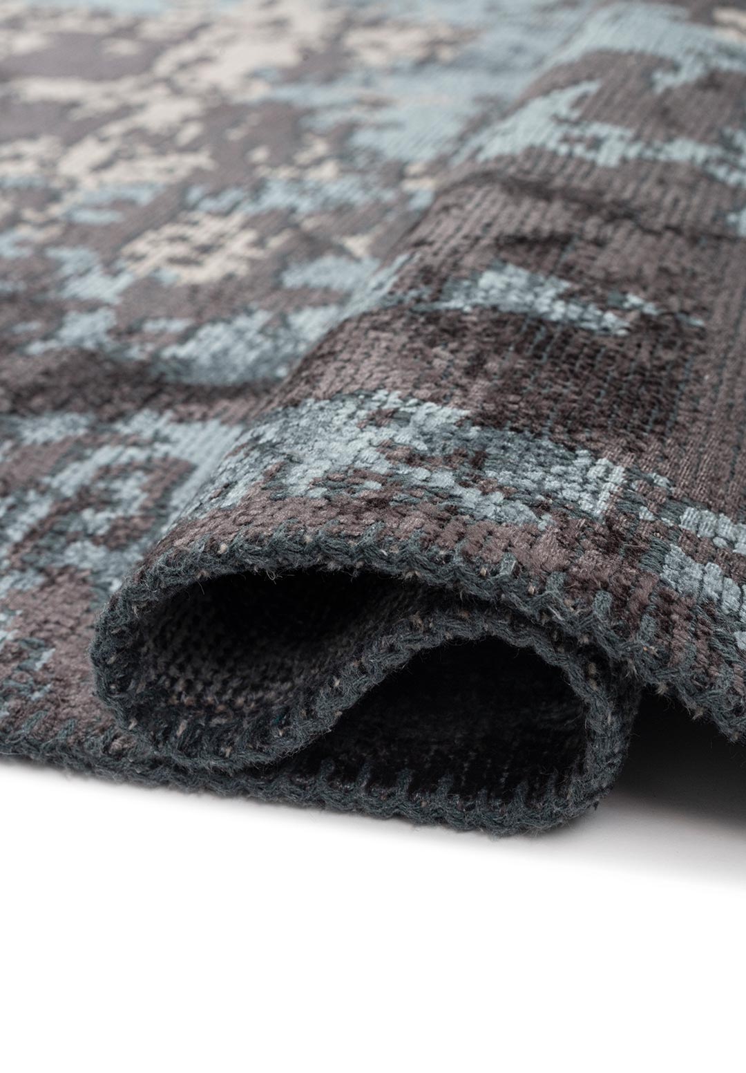 Toledo Charcoal - Blue Rug