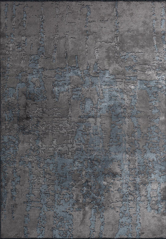 Toledo Dark Grey - Blue Rug
