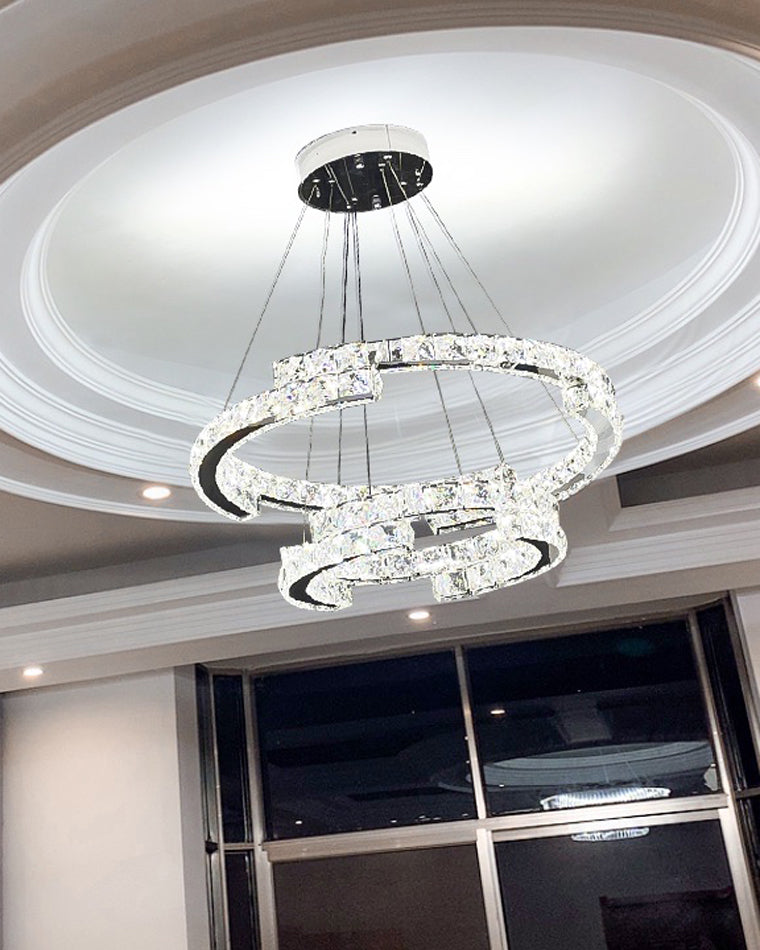 WOMO Circular Led Crystal Chandelier-WM2399