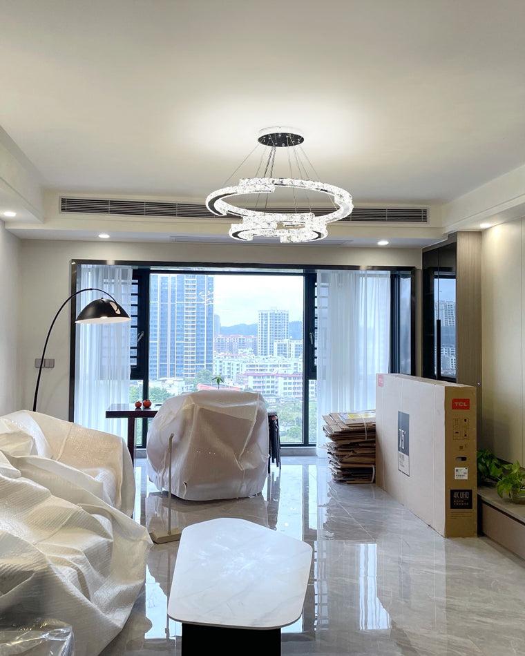 WOMO Circular Led Crystal Chandelier-WM2399