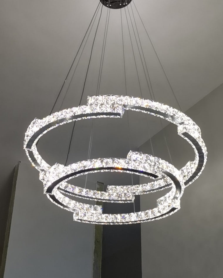 WOMO Circular Led Crystal Chandelier-WM2399