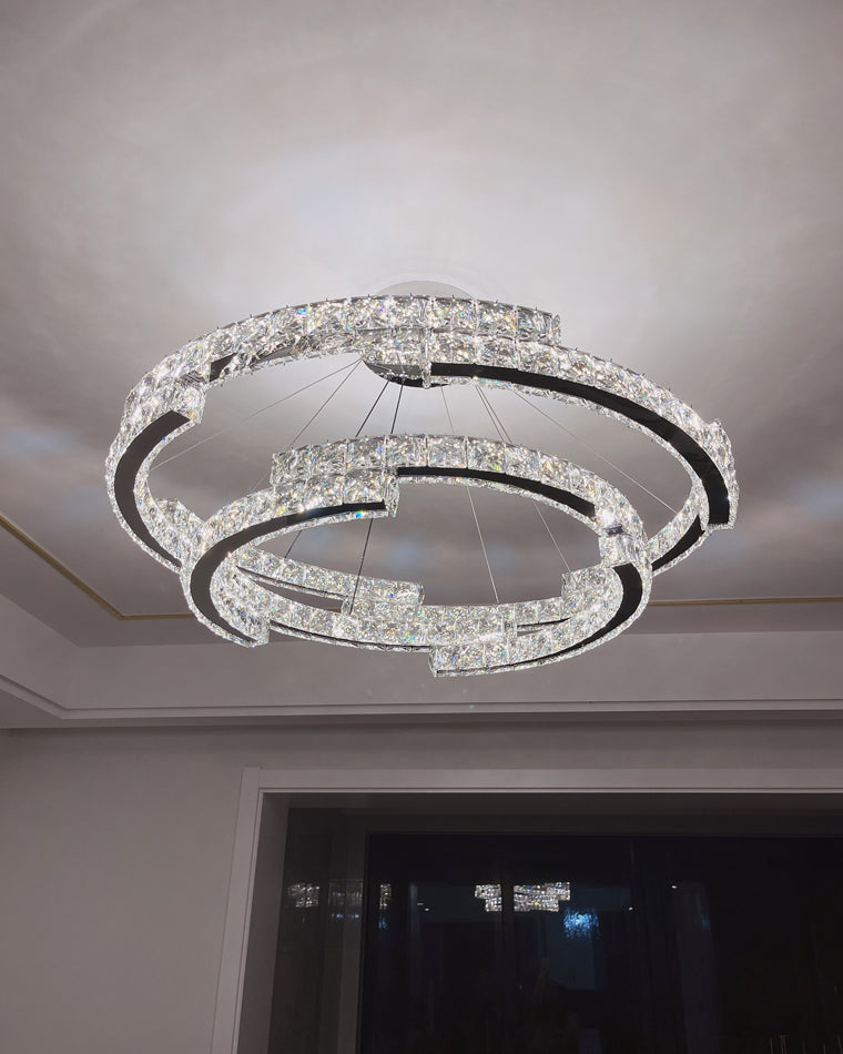 WOMO Circular Led Crystal Chandelier-WM2399