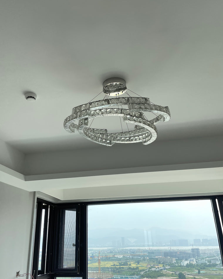 WOMO Circular Led Crystal Chandelier-WM2399